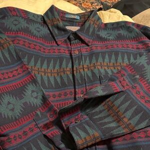 Pendleton Men's Geometric Patterned Shirt Jacket